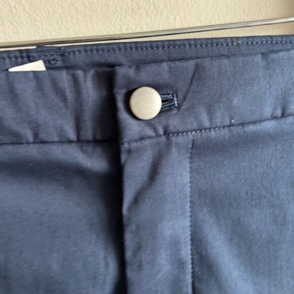 Lululemon Men Front Button Closure Two Side Back Pocket Trouser Navy Blue Sz 38 - Picture 13 of 14